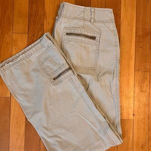 Kaki colored Eddie Bauer Cargo Pants